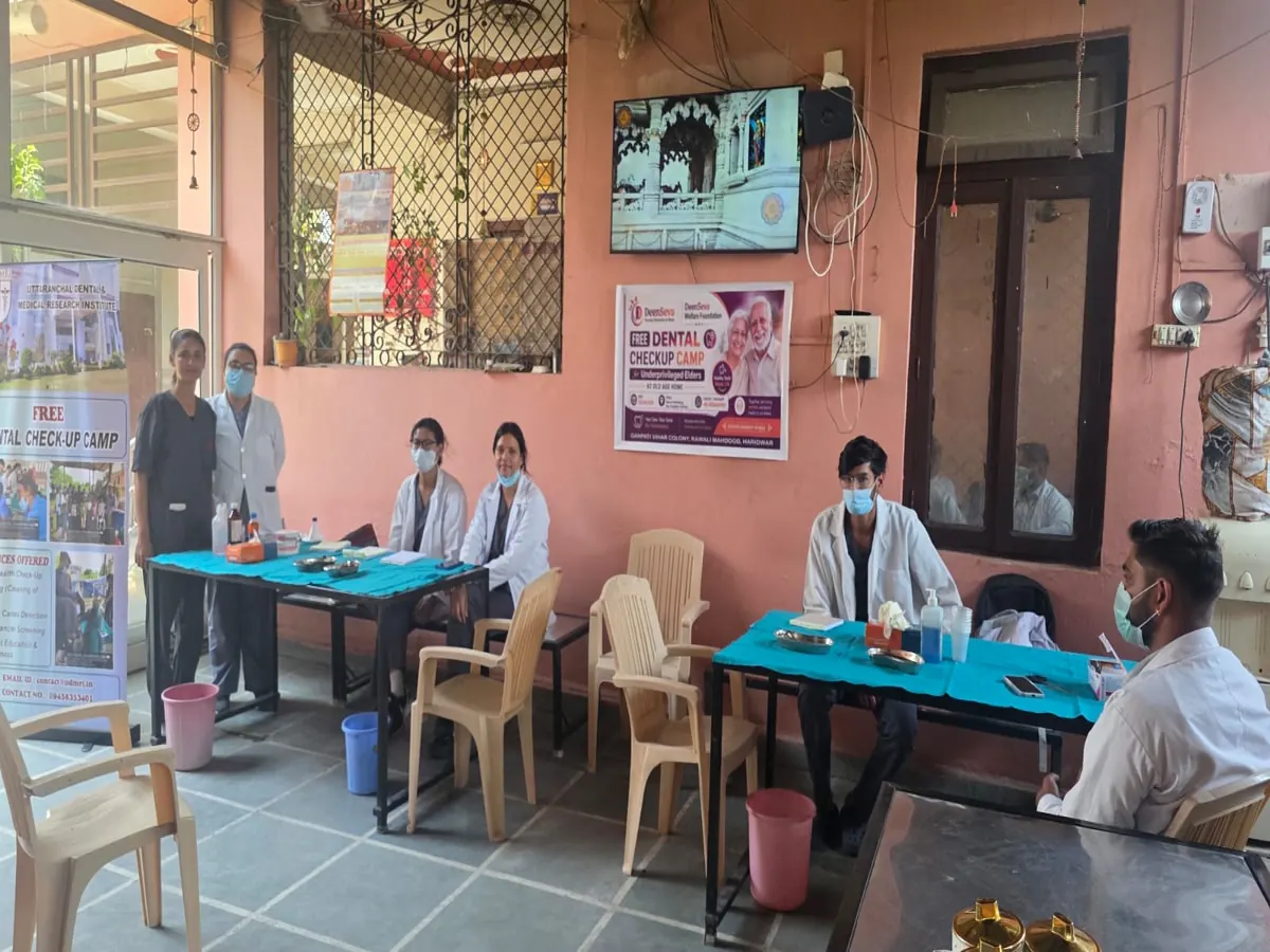 Free Dental Checkup Camp Conducted in Haridwar Old Age Home